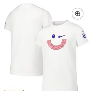 Nike Youth White Team USA Smiley Core T-Shirt